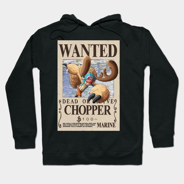 Chopper Wanted Hoodie by joshgerald